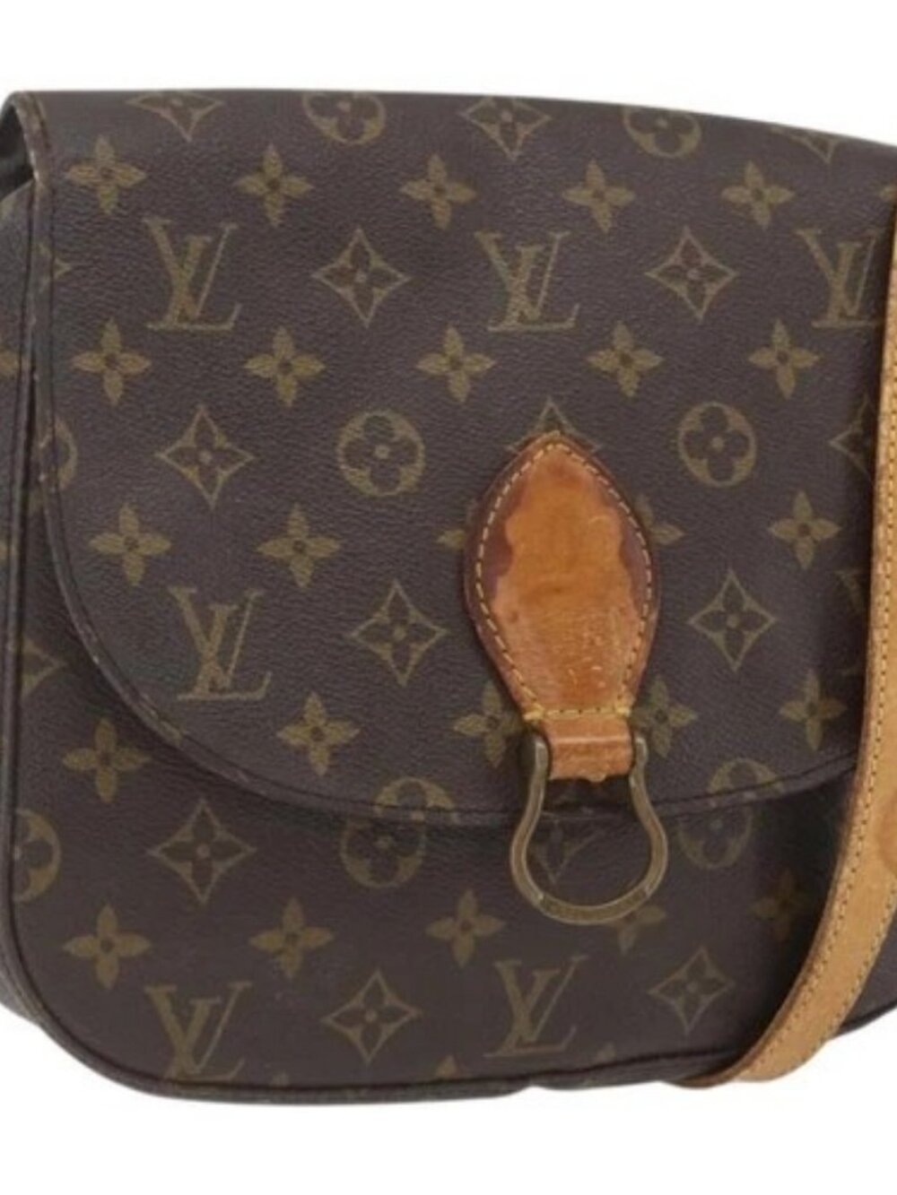 LOUIS VUITTON Monogram Saint Cloud GM Shoulder Bag M51242 LV Auth 168235